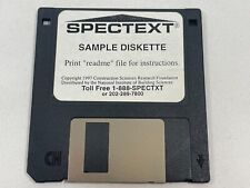 Vintage 1997 Spectext Sample Diskette 3.5