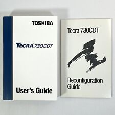 Vintage Toshiba TECRA 730CDT laptop USER'S GUIDE & RECONFIGURATION MANUALS picture