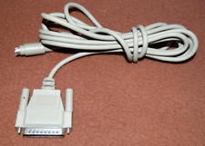 Vintage Apple McIntosh 10 foot Serial 8 pin mini DIN to DB25 Printer cable VGC  picture