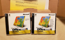 Vintage Microsoft Office 2000 Premium 4 CD Disc Set with Product License Key picture