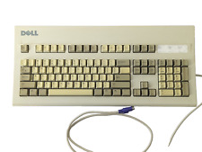 Vintage Dell AT101W Mechanical Ps/2 Computer Keyboard Clicky Alps Bigfoot 1990s picture