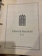 UNUSED VINTAGE SOFTWARE. CHURCH RECORDS 5.1. USER DEMO. ACCPAC PLUS GL INTERFACE picture