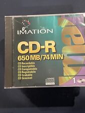 VINTAGE IMATION (LOT OF 7) NEW CD-R Recordable DISCS 650 MB/74 MIN  SEALED MEDIA picture