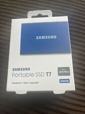 Samsung T7 Portable External Solid State Drive 500GB SSD, USB 3.2 Gen 2, Blue picture