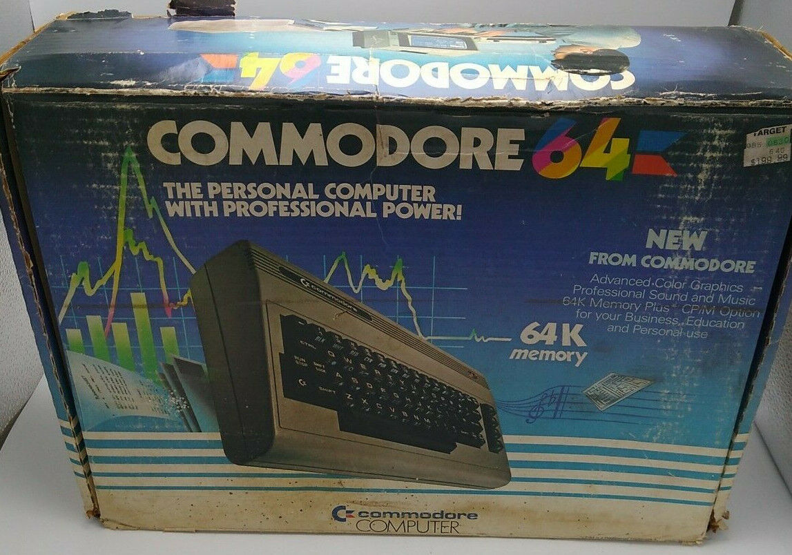 Vintage Commodore 64 Expandable Computer System In Box Nice Shape.