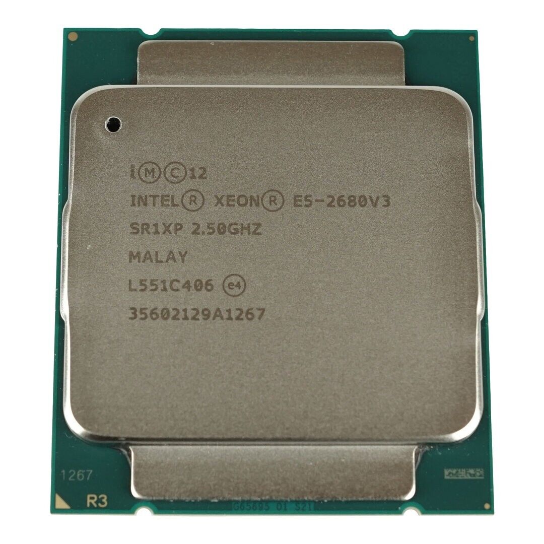 Intel Xeon E5-2680v3 12-cores Processor FCLGA2011-3 2.50GHZ 30 MB Cache 9.6 GT/s