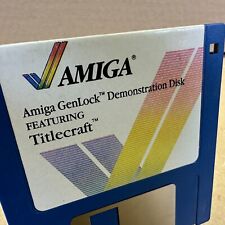 DEALER DEMONSTRATION DISK AMIGA GENLOCK TITLECRAFT COMMODORE Computers 1985 RARE picture