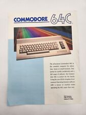 Commodore 64C specifications sales sheet Vintage computer Advertisement picture