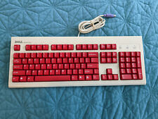 Custom Vintage Dell PS/2 Linear Mechanical Keyboard Kailh BOX Cream Red Keycaps picture