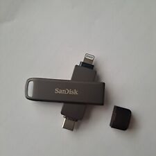 SanDisk iXpand Black 256GB Flash Drive Luxe Compatible With iPhone & USB Type-C  picture