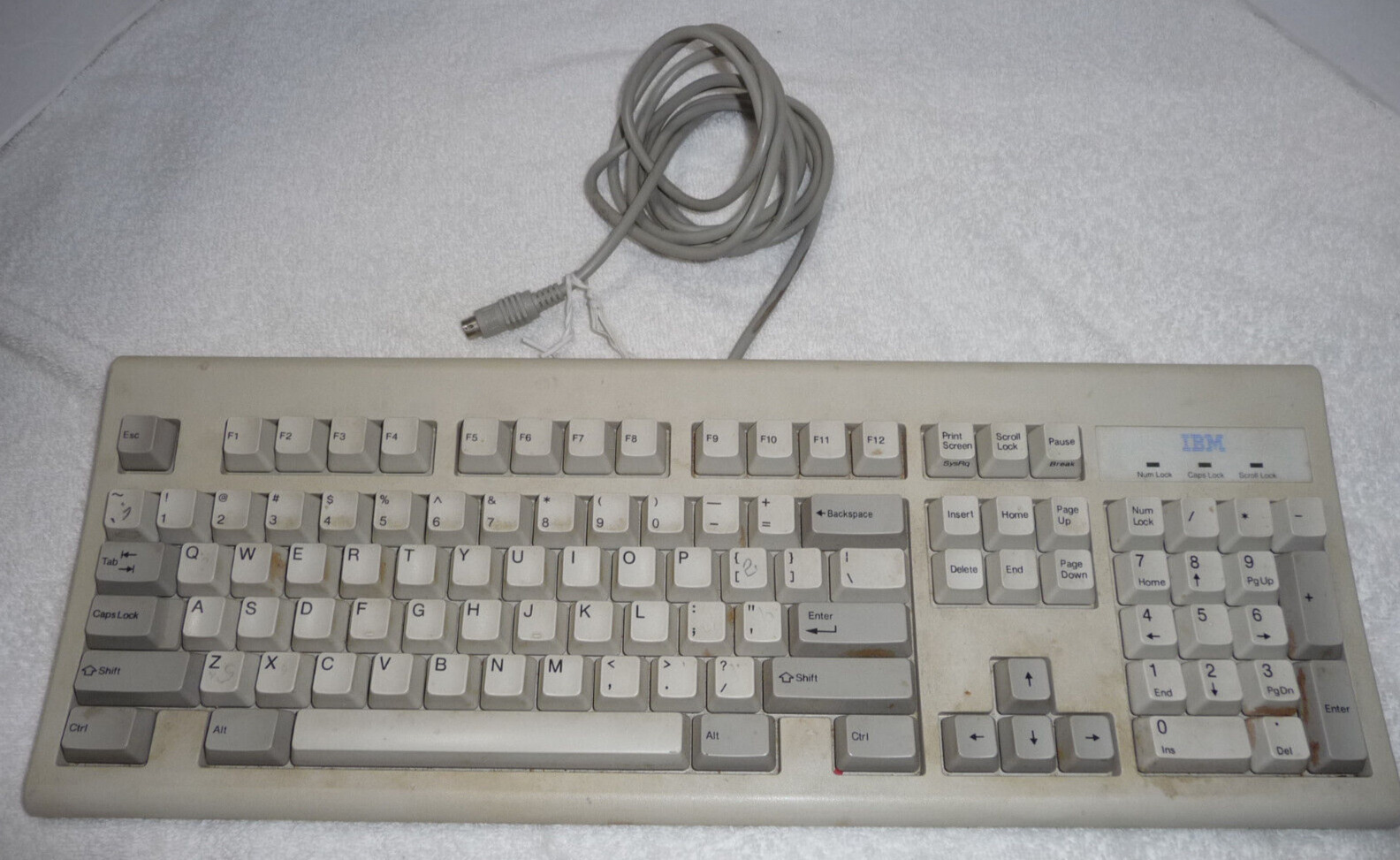 Vintage IBM KB-6323 Membrane Keyboard PS/2 1996 TESTED