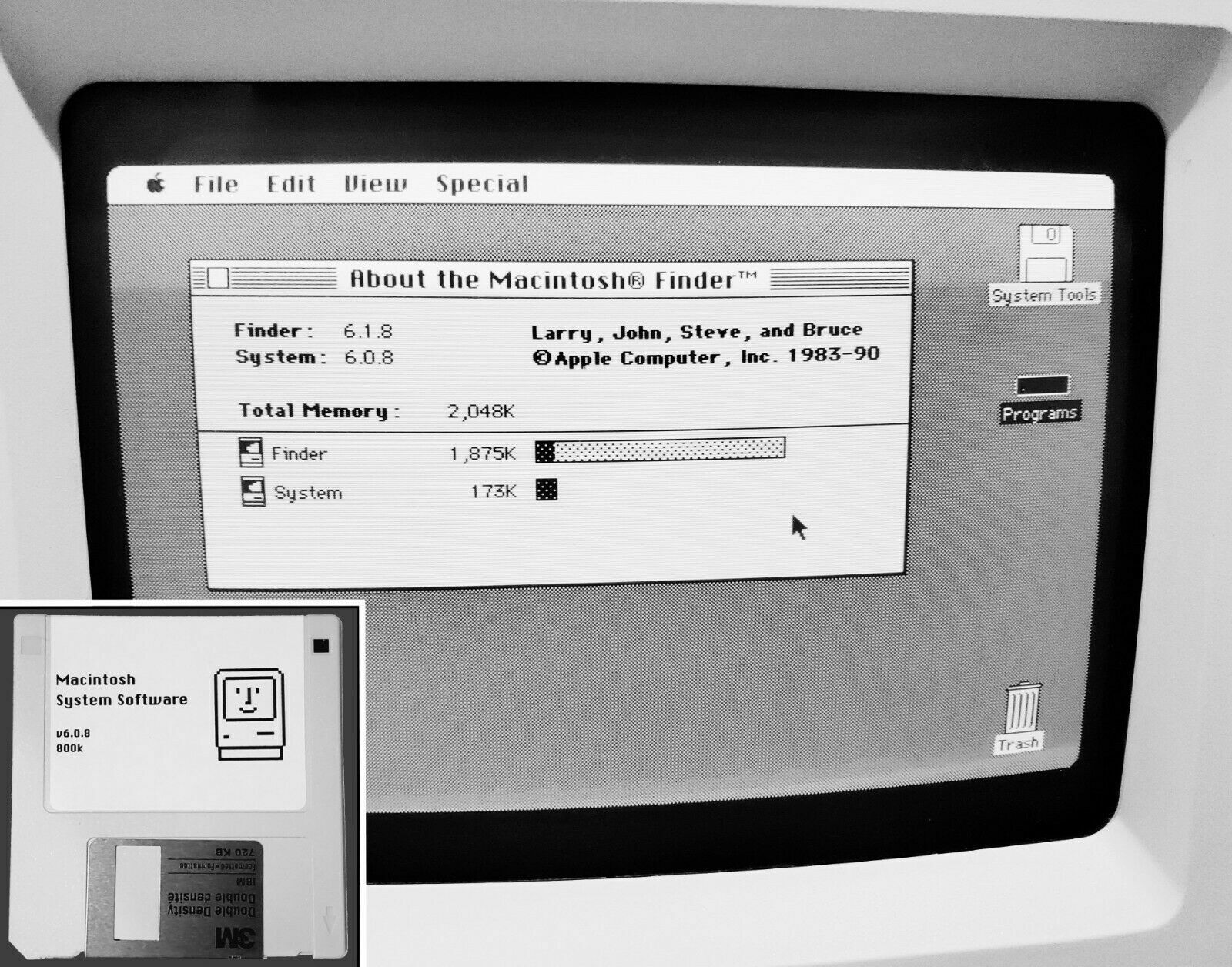 Classic Apple Macintosh Boot Disk System [1.1 - 6.0.8] 400/800k for Vintage Macs