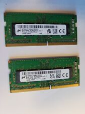 Two Micron Laptop Memory 8GB PC4-3200AA SA2-11 DDR4 SODIMM MTA8ATF1G64HZ-3G2J1 picture