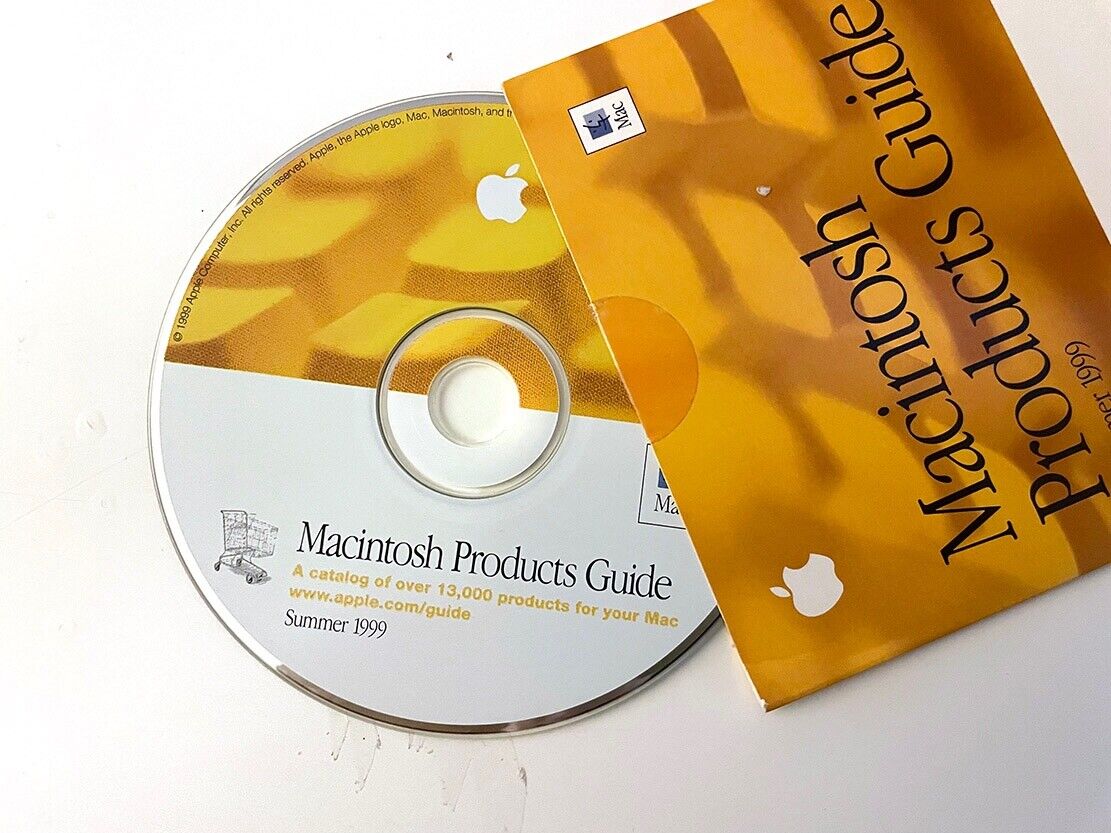 Apple Macintosh Summer 1999 Products Guide CD-Rom -- Vintage Apple collectible