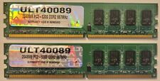 4GB 2x2GB PC2-5300 DDR2-667 ULTRA ULT40089 MICRON MT16HTF25664AY-667G2 Ram Kit picture