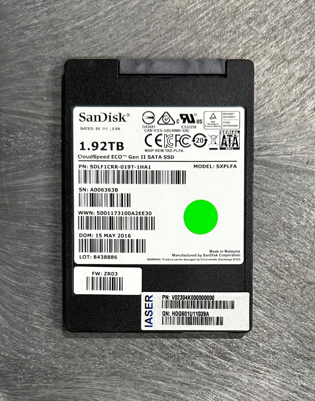 SanDisk CloudSpeed Eco 1.92TB SATA 2.5