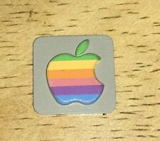 1984 Macintosh M0001 Grey Apple Rainbow Logo REAR Case EMBLEM Mac 128K 512K NICE picture