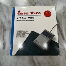 Vintage IBM Genius Mouse GM-6. New With Cutting Pad, and Software. picture