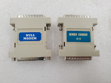 Vintage Rare Null Modem Connector, DB25 RS-232 and Gender Changer Male/Male picture