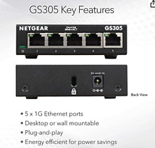 NETGEAR GS305300PAS 5 Port Gigabit Ethernet Unmanaged Switch picture