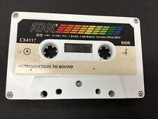Vintage 1981 Atari introduction to sound Cassette Tape 400 800 Computer cx4117 picture