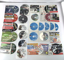 VINTAGE LOT Linux Format DVD Knoppix PC Gamer Gaming SUSE Fedora Mint RH Distros picture