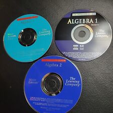 1999 Vintage Cd Roms The Learning Company Algebra 1 And 2 And 1 Lot Of 3  picture