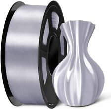 SUNLU PLA+ Shiny Silk 3D Printer Filament 1.75mm Silver 1KG/ Spool Vacuum Pack picture