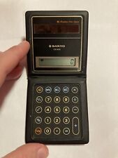 Sanyo CX 800 Calculator - Solar Powered - Foldable - Vintage picture