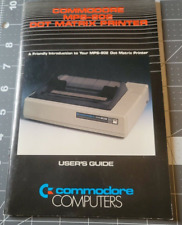 Vintage Commodore 64 (MPS-802 USER GUIDE) Dot Matrix Printer Book Only picture
