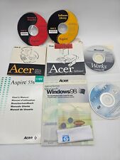 Vintage Acer Aspire Desktop System Manuals, Mixed software CD,s picture