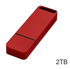 2TB Lenovo USB Flash Drive Metal Memory Stick Pen Thumb Disk Storage Red picture