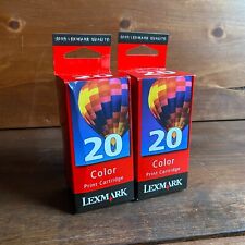 Vintage Lexmark Color Print Ink 2-pack Cartridge New In Box P122, P700 Series picture