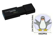 KNOPPIX LINUX 9.1 + PERSISTENCE 32GB bootable KINGSTON LIVE USB 3.1 picture