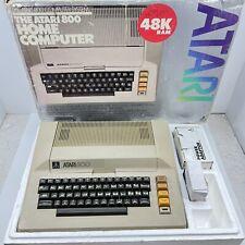 Vintage-Atari 800 Computer System W/ Original Box Power Supply Estate Find picture