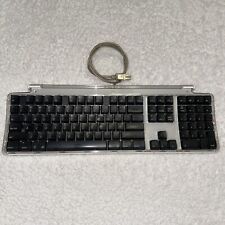 Vintage Apple M7803 Pro Keyboard USB Wired Clear Black 2000 OEM picture