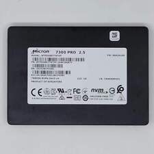 7.68TB MICRON SSD 7300 PRO U2 MTFDHBE7T6TDF Solid State Drive 2.5