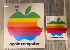 Vintage Apple Computer Original 1980â€™s Stickers Large & Small *New old stock* picture