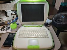 Vintage Apple Lime Clamshell iBook G3 466mhz DVD Firewire 320GB Ram 10GB HDD OSX picture