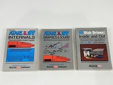 3 Book Lot Vintage Atari ST Computer Abacus Internals Graphics Sound Disk Drives picture
