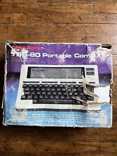 Vintage TRS-80 Model 100 Portable Computer 26-3802 w/ Manual & Sleeve picture