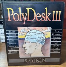 Vintage Polytron Polydesk III Software Diskettes Binder Manual NOS Sealed New picture