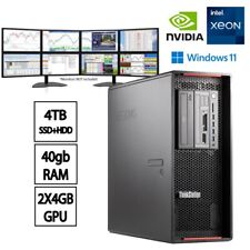 Trading Computer 8 monitor XEON E5 MaxT3.80GHz 40GB RAM 4TBSSD+HDD DESKTOP WIN11 picture