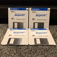 Vintage- Business I -Images With Impact - 4 Apple Macintosh Mac Disks- 1988 picture