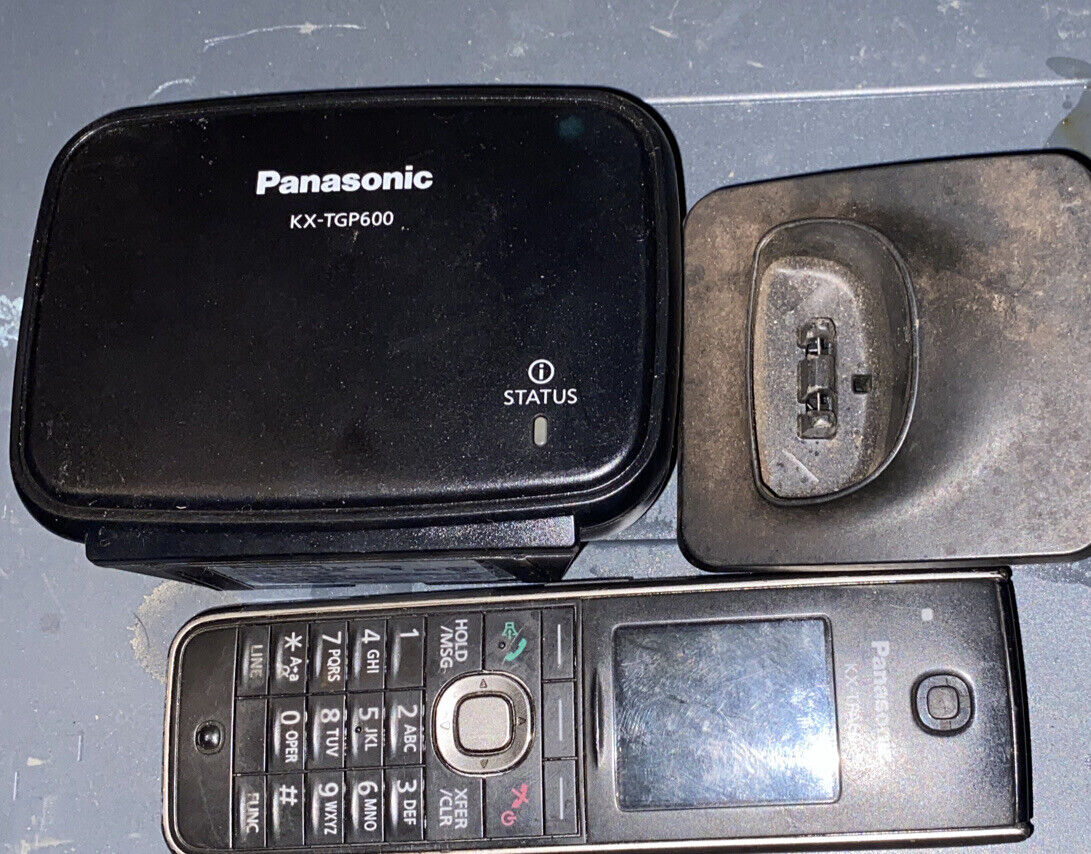 Panasonic - SIP Cordless Phone, Cradle, VoIP Base station -  KX-TGP600 KX-TPA60