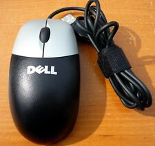Vintage Dell USB Optical Mouse M-UAN DEL1 Black & Silver Clean Tested - VG COND picture