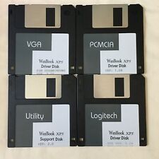 WinBook XP5 Driver Disk x 4 - Logitech PCMCIA Utility VGA - 3.5
