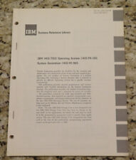 Vintage IBM  1410/7010 Operating System (PR-155) Utility 1410-UT-973 Dated 1965 picture