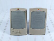 Apple Design Powered Speakers II (M2497) Vintage 1993 Beige Pair no power supply picture