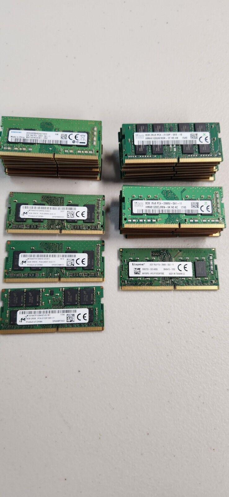 (Lot Of 29) (Random) 8gb ddr4 laptop memory